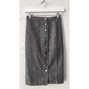 Primark plaid skirt  W/ Silver button hardware